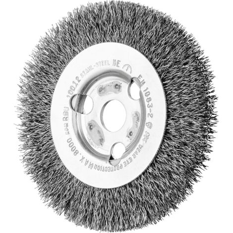 PFERD TOOLS Rundbürste schmal ungezopft RBU Ø100x12x14 mm Bohrung Stahl-Draht-Ø0,30 2 Stk