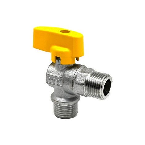 RUBINETTO GAS AD ANGOLO MM 1/2" x 1/2"