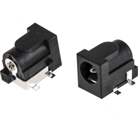Prise d'alimentation CC, 2.0A, Montage sur CI, 12,0 V, 8.9mm (1/2)