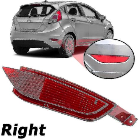 (à droite) Ford Fiesta Mk7 (2008-2014) et C-Max (2010-2015) : réflecteur de pare-chocs arrière, feu antibrouillard et feu stop. (1/5)