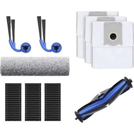 Pour aspirateur robot ECOVACS X9 : brosse principale/latérale, filtre, rouleau de nettoyage, sac à poussière (1/5)