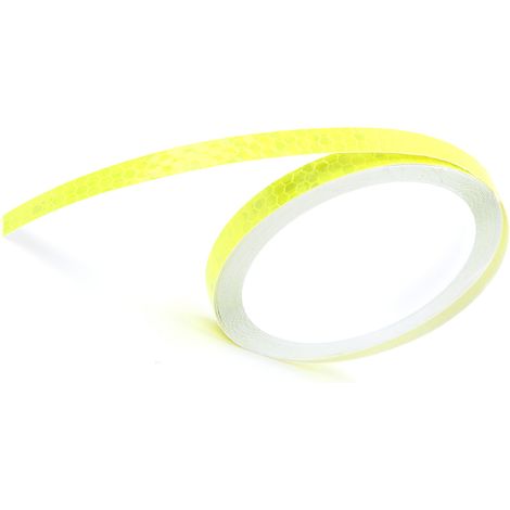 Bande adhésive réfléchissante à motif hexagonal, étanche et lumineuse, pour vélo, voiture, moto, décoration DIY, jaune