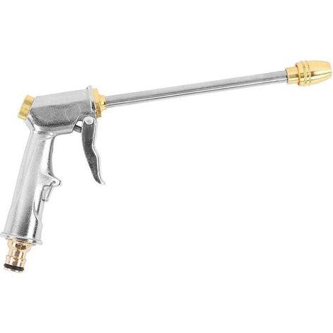 Pistolet d'arrosage haute pression Long tuyau en laiton Buse réglable Pistolet d'arrosage pour le lavage de voiture et le jardin (1/4)
