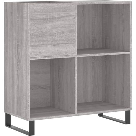Maison Exclusive - Mobile Porta DiscGrigio Sonoma 84,5x38x89 Legno Multistrato