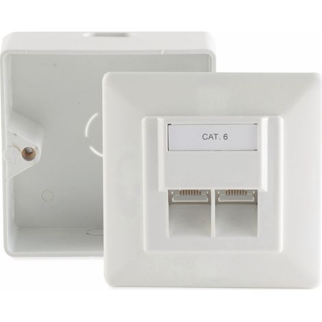 S-IMPULS Dose Auf- u. Unterputzdose Cat6 74272-SET (74272-SET)