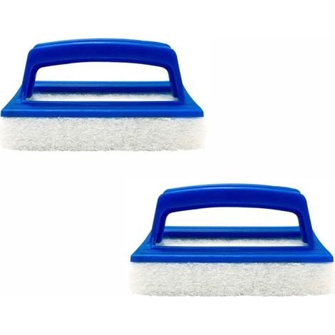 2 Pièces Brosse Éponge Ligne d'eau Éponge Magique Piscine avec Poignée Brosse de Nettoyage de Piscine pour Nettoyer Spa Baignoires Murs(Bleu) (1/5)