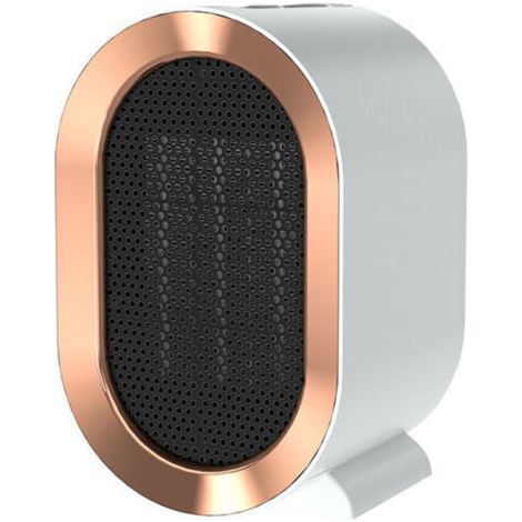 Chauffage soufflant – Petit radiateur portable de 1200 W à économie d'énergie, en céramique, idéal pour la salle de bain et le bureau. Filtre à air blanc inclus. (1/4)