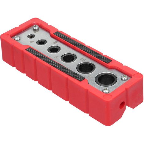 Plantilla para agujeros ocultos, guía de perforación para carpintería, herramientas para trabajar la madera, posicionador de punzones, kit de espigas, accesorio para herramientas eléctricas - Crezuo