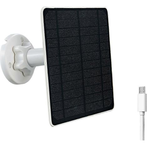Panneaux solaires étanches avec câble de 3 mètres pour appareil photo à batterie 5V, C-- (1/5)