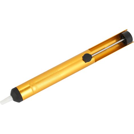 Pompe à dessouder manuelle en 3 pièces, pistolet à aspiration d'étain, outil manuel pour retirer la soudure (aluminium doré) (1/5)