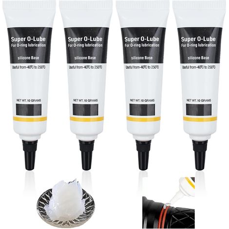 4 Pièces Graisse Silicone pour Machine à Café Automatique Graisse Silicone pour joints toriques pour Plombiers, Graisse Multi-Silicone pour Robinets Joints (1/5)