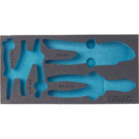 Garniture en mousse souple bimatière 163-121L HAZET (1/2)