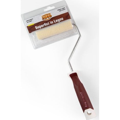 RULLINO SPUGNA 6CM CON MANICO - LEGNO