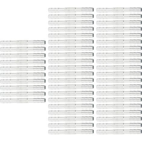 50 raccords cannelés universels en aluminium haute résistance pour tuyau de climatisation, 3/8 po (1/5)