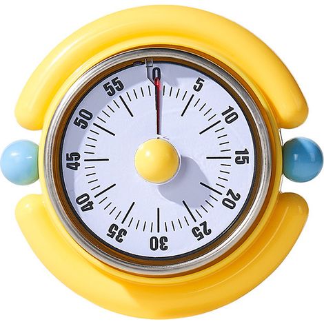 Minuteur mécanique, minuteur de cuisine magnétique, réveil visuel pour la gestion du temps.