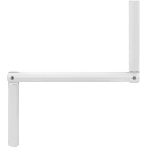 1 - Poignée de manivelle - Volet roulant - Mécanisme manuel - Acier zingué aluminium inox - Intérieur extérieur - Blanc - 41x1,2 cm (1/5)