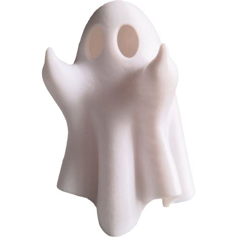 Geisterfigur aus weißem Kunstharz, kleine Geisterfigur für drinnen und draußen, Tischdekoration, Festtagsdekoration (1/5)