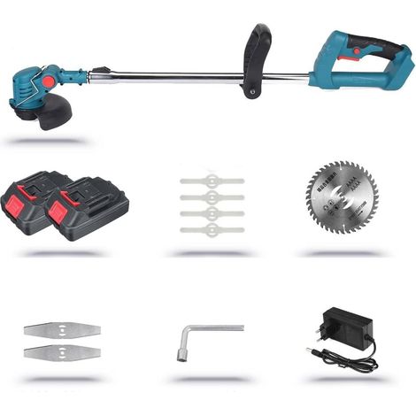Tondeuse à Gazon électrique 21V Coupe-Herbe sans Fil X2 Batteries Outils de Jardin Portables réglables (1/5)