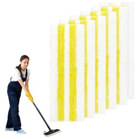 6 Pièces pour Kärcher EasyFix Bonnettes Nettoyeurs Vapeur Serpillere Recharge Kit, pour Kärcher EasyFix SC 1, SC 2, SC 3, SC 4, SC 5 Microfibre Lingette Accessoires, pour Tous Types de Sols
