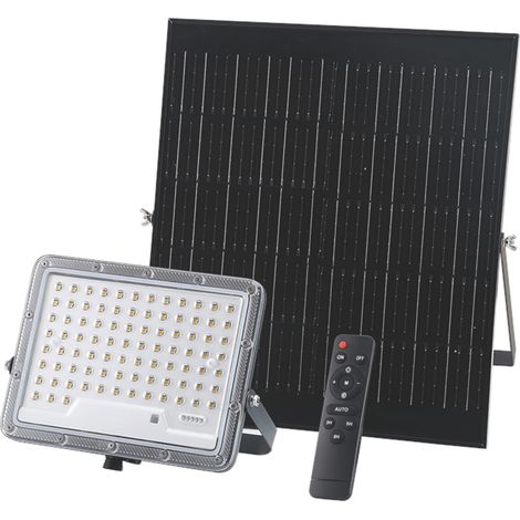 Proiettore Solare con Sensore Crepuscolare 87 LED 12 W 1800 Lumen Luce (1/3)