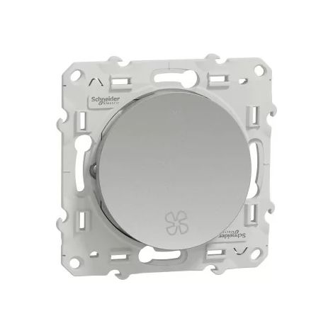 Schneider S530233 Odace - VMC switch - aluminium - no off position