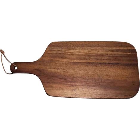 Planche à découper en bois massif, petite planche à fromage pour viande, pizza, légumes, planche de cuisine multifonctionnelle, 39 x 18 x 1,5 cm (1/5)