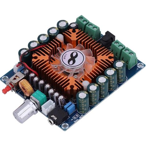 Amplificateur Stéréo HiFi 4 Canaux, 50W x 4 Carte Ampli Numérique DC 12-16V, Refroidissement Silencieux (1/5)