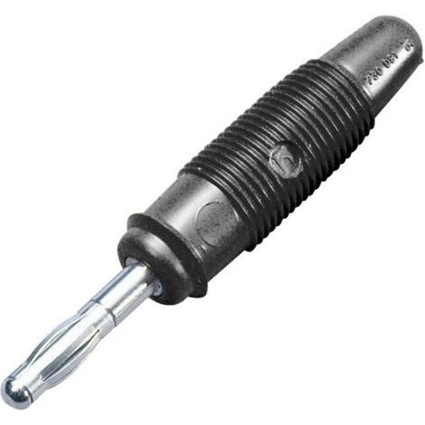 Fiche banane mâle Ø de la broche: 4 mm Hirschmann Test & Measurement LAS 30 972518100 noir 1 pc(s) (1/4)