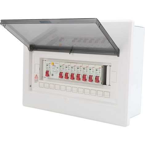 Deluxe Indoor Lighting Distribution Box (Concealed Mounting) 7-Way + 1-P 63A Residual Current Circuit Breaker (5C20A + 2C32A) (Dedicated Line for Overweight Units) (1/5)