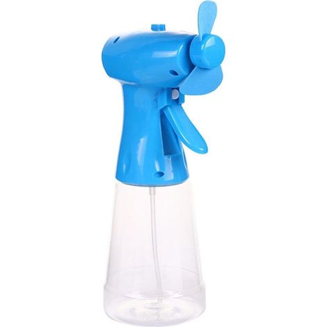 Brumisateur d'eau portable - 22080mm- Alimenté par batterie - Dispositif de refroidissement pour voyage, extérieur, été, soulagement de la chaleur - Bleu (bleu) (1/2)