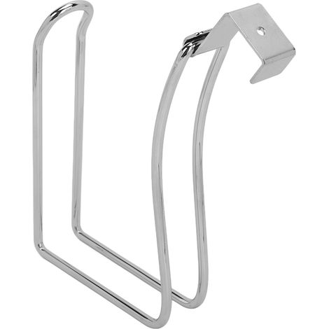 Porte-serviettes en papier suspendu pour cuisine, salle de bain et toilettes - Rack en acier inoxydable, mural ou portable, finition argentée, usage domestique (1/5)
