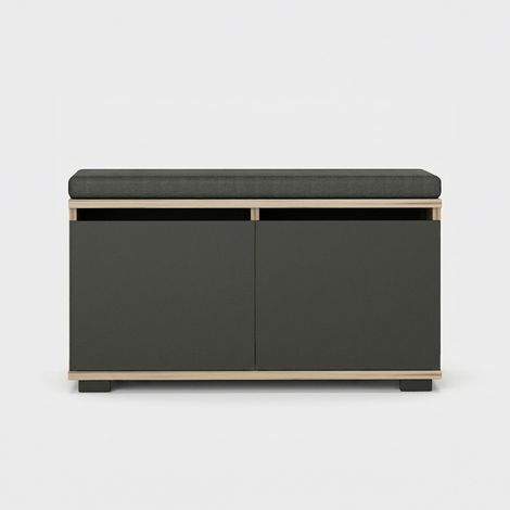 Armadio, mobiletto portaoggetti, spazio di archiviazione Cabinet Noce Nero (1/5)