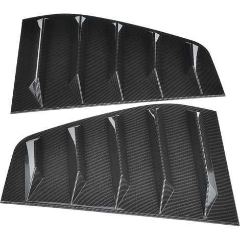 Paire d'évents latéraux de vitre, déflecteurs d'air en fibre de carbone, habillage de custode pour VW Golf R Mk6 2009-2013, kit de 2 pièces, style sport. (1/3)