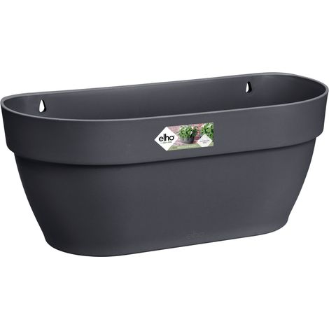 Elho Vibia Campana Wall Basket 35 Anthracite Fioriera Rettangolare (1/3)