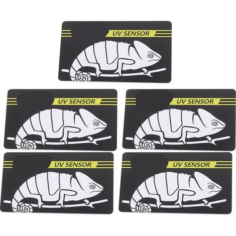 Carte de test UV Crawl Pet - Mesures faciles et réutilisables - Carte de capteur UVB pour reptiles - Test UV - (1/5)
