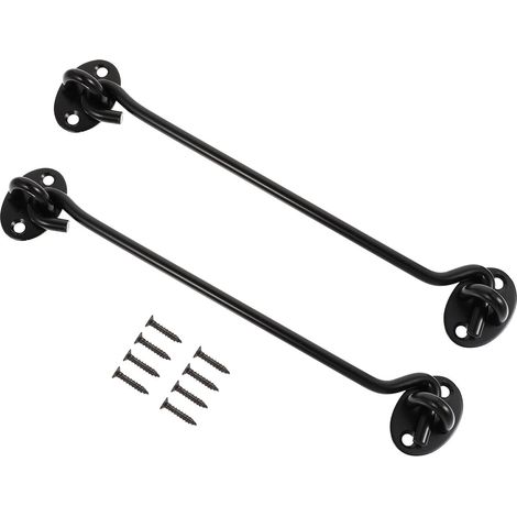Loquet de Fenêtre Coupe-Vent en inox Noir 2 (1/5)