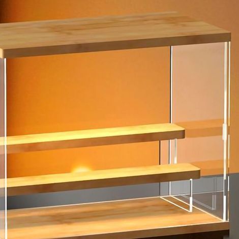 Boîte de rangement et présentoir pour figurines surprises, présentoir Pop Mart, présentoir en acrylique pour jouets LEGO, vitrine pour figurines, très grande taille, 3 niveaux avec portes coulissantes (1/5)