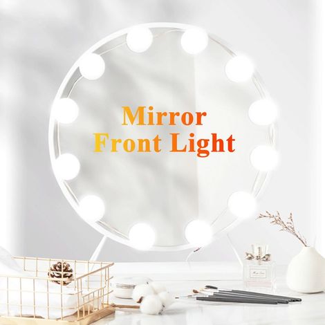 Barre de lumière LED pour miroir avec contrôle USB, éclairage tri-couleur et adaptable (1/5)