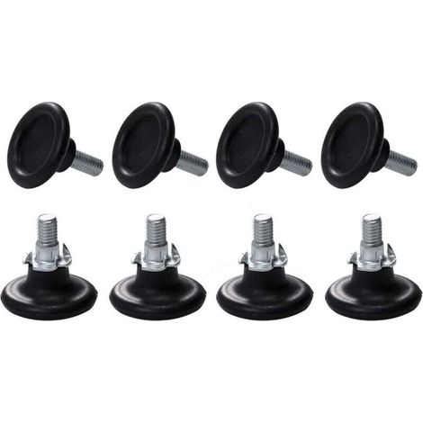 8 Sets Pieds Ajustables pour Meuble, Vis de Réglage pour Pieds de Meuble, Chaise, Table (1/4)