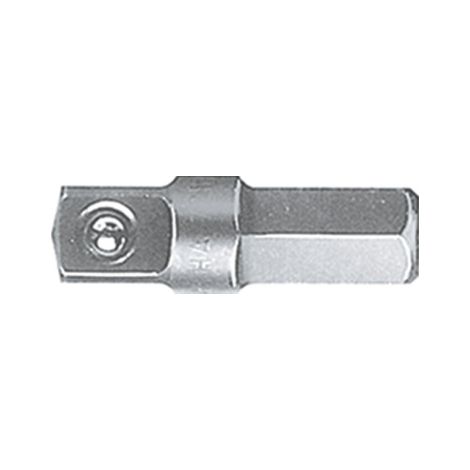 Wiha Rallonge pour clé emmanchée avec bille Quatre pans mâle, Six pans femelle 1/4" C6,3 (01933)