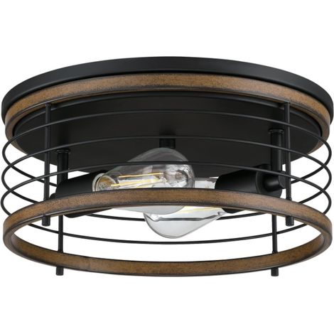 Plafonnier Lampe Ackton 2 Ampoules