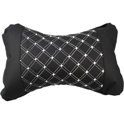 Appui-tête de voiture universel, coussin de repos pour tête, confortable pour voyages, câble blanc, fixation universelle (1/5)