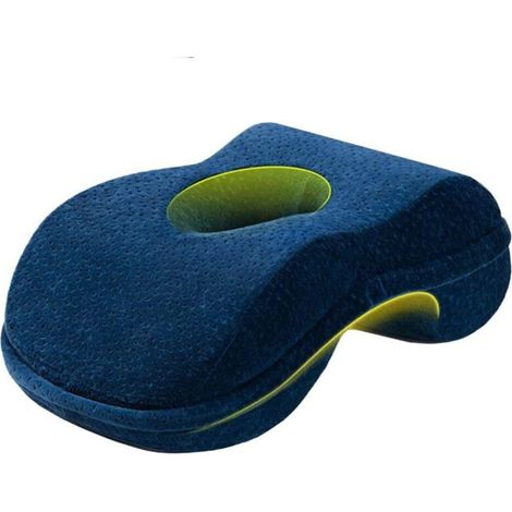 Oreiller Sieste Doux Forme Beignet Ergonomique en Velours Confortable (1/4)