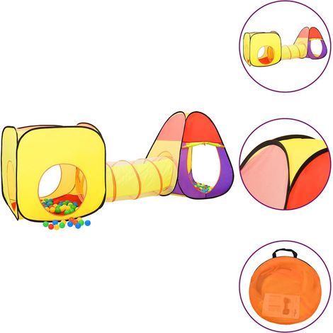 Tente pour enfants-Tente de jeu pour enfants 250 balles Multicolore 255x80x100 cm 640313 (1/5)