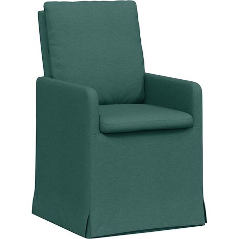 Maison Exclusive - Sillas de comedor 2 pcs Verde oscuro 57 x 67 x