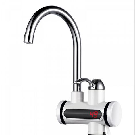 Chauffe-eau électrique instantané robinet cuisine 360° LED norme européenne (1/5)