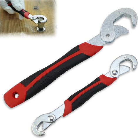 Pince Multiprise 2 Pièces 9-32mm avec Poignée Antidérapante pour Serrage et Desserrage de Boulons et Écrous - Idéal Plomberie,Bricolage,Réparation (1/5)
