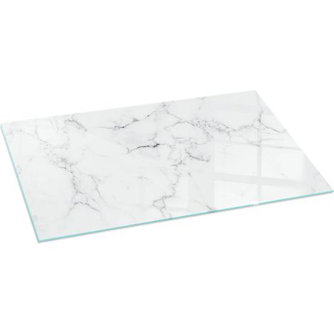 Kaminofen Glasplatte Kaminplatte Kaminglas Funkenschutzplatte Dekorative Sicherheitsglas Marmormuster mit Adern 140x70 cm