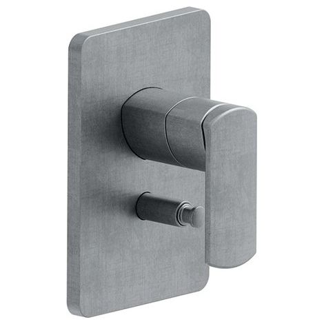 Facade Laiton Mitigeur Douche Profilo 2 Sorties Metal Brosse Robinetterie PROFILO - CRISTINA ONDYNA PF68977