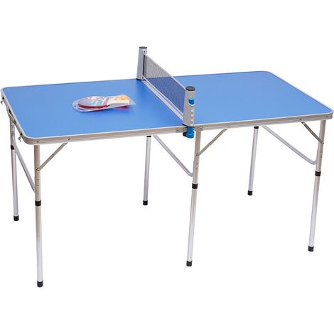Mini Tischtennistisch Tischtennisplatte Klappbar für Outdoor/Indoor 152x76x76cm Einfach befestigen (1/5)